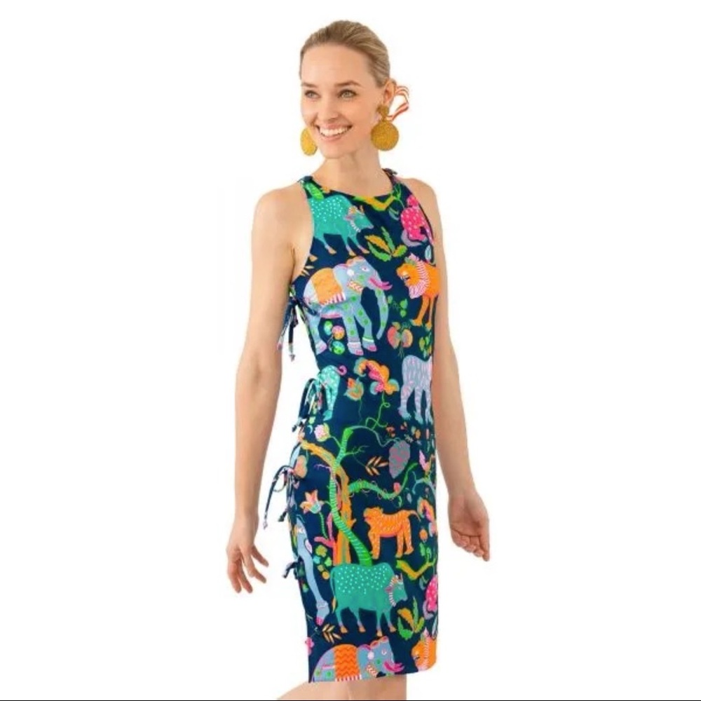 Gretchen Scott Side Tie Dress - Animal Kingdom